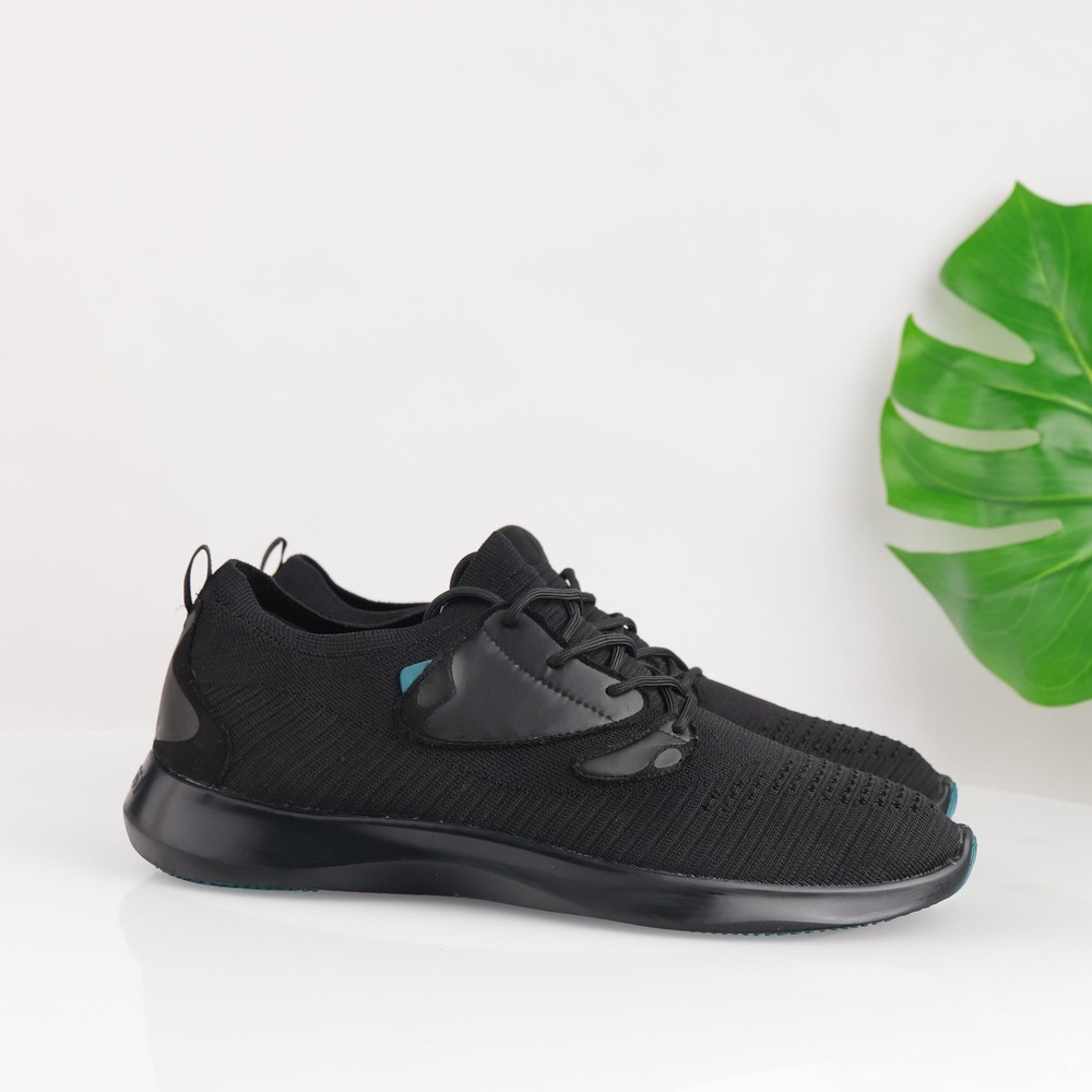 Vessi Mens Everyday Move Sneakers Size 14 Waterproof Black Knit Shoes Lace Up